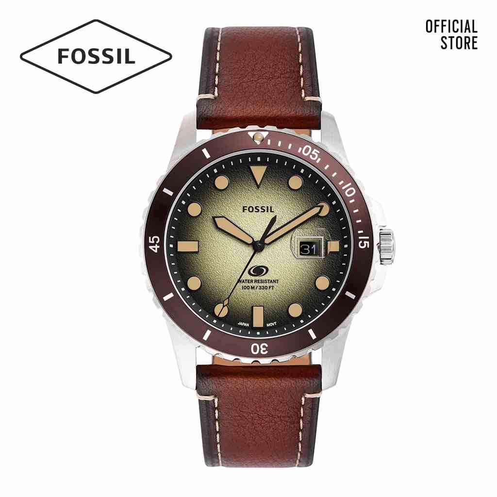 [Mã BMLTA35 giảm đến 35K đơn 99K] Đồng hồ nam Fossil FOSSIL BLUE FS5961 dây da - màu nâu