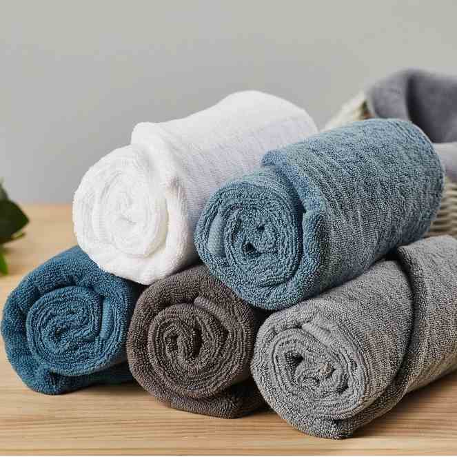 Combo 5 khăn tắm lau người thương hiệu CLOUDMAN size 40x80cm chất liệu 100% Cotton - Siêu Mềm, Siêu thấm hút