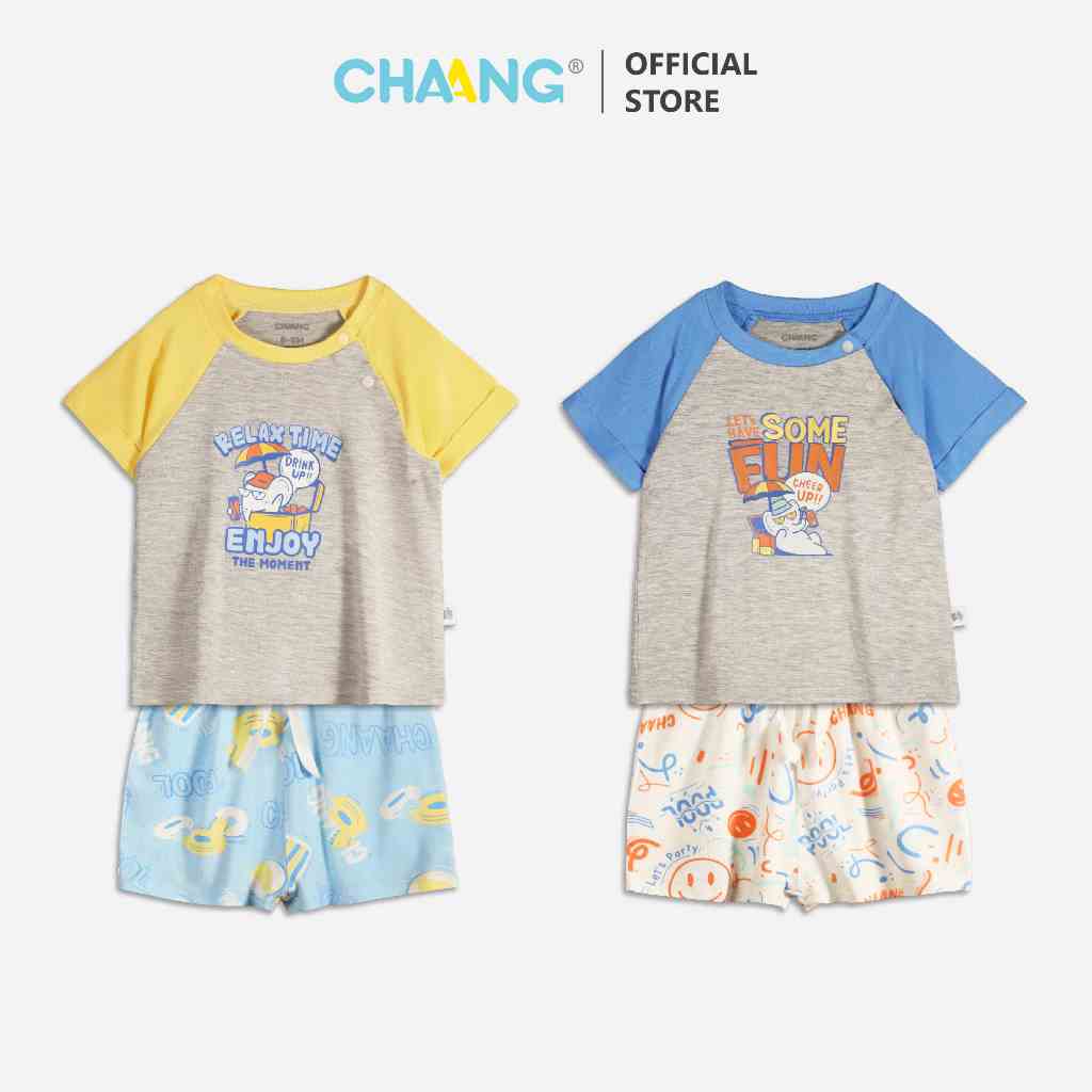 [CHAANG] Bộ cộc raglan Pool bé trai