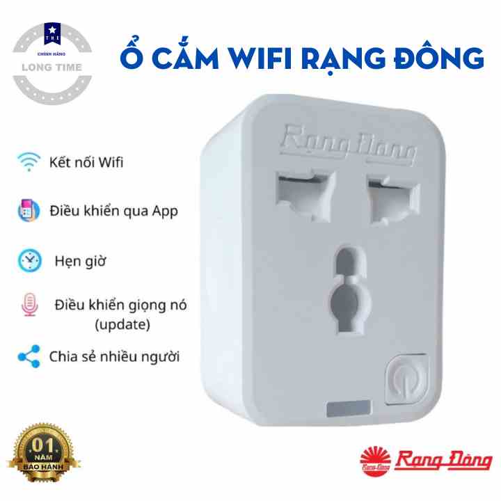 Ổ Cắm Thông Minh 16A - Kết nối wifi công suất 3500W Chức Năng Hẹn Giờ, Điều Khiển Từ Xa