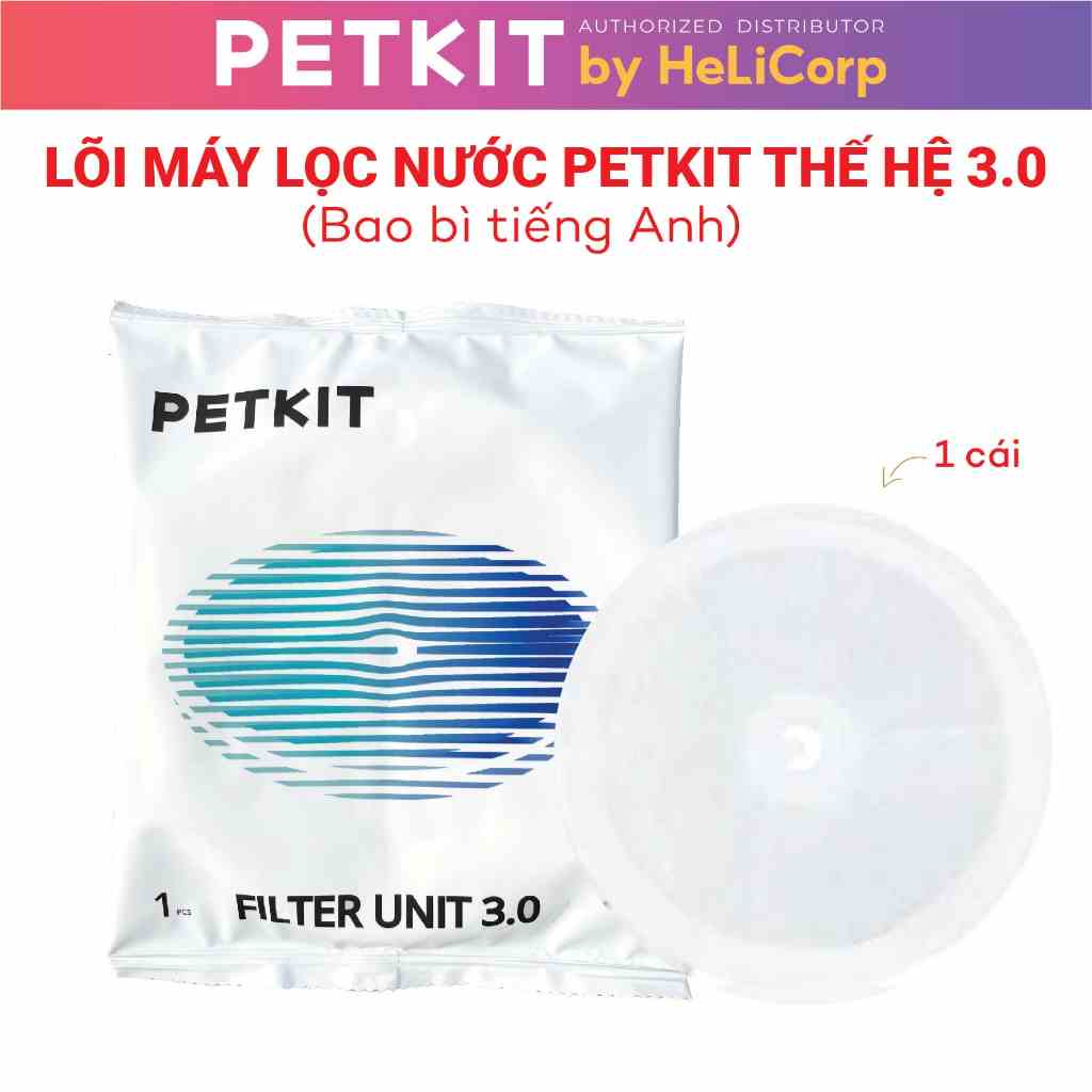 Miếng Lọc Nước, Tấm Lõi Lọc Nước Cho Máy Petkit Phiên Bản Mới 3.0 Tăng 150% Hiệu Quả Lọc - HeLiCorp