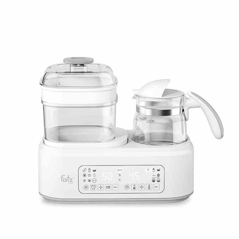 Máy tiệt trùng sấy khô hâm sữa nấu cháo chậm đun và hâm nước pha sữa Fatzbaby  - MULTIMAX 2 PLUS+ - FB9025SL