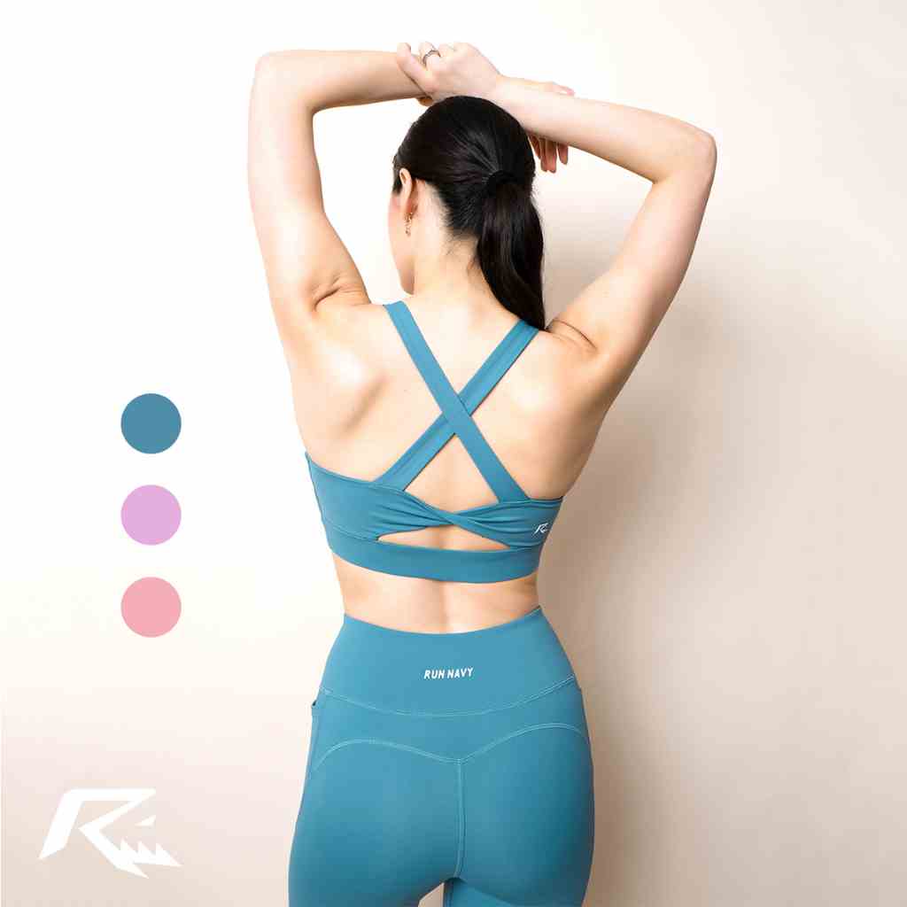 [Mã BMLTB35 giảm đến 35K đơn 99K] Set đồ tập gym yoga fitness Run Navy, legging bra chất liệu Ecofriend SET4167