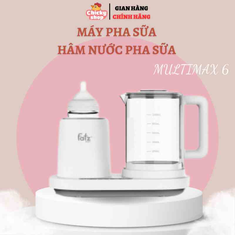 [Mã BMLTA35 giảm đến 35K đơn 99K] Máy Pha Sữa Và Hâm Nước Pha Sữa Đa Năng Fatzbaby Multimax 6 - CÓ CHỨC NĂNG LẮC SỮA