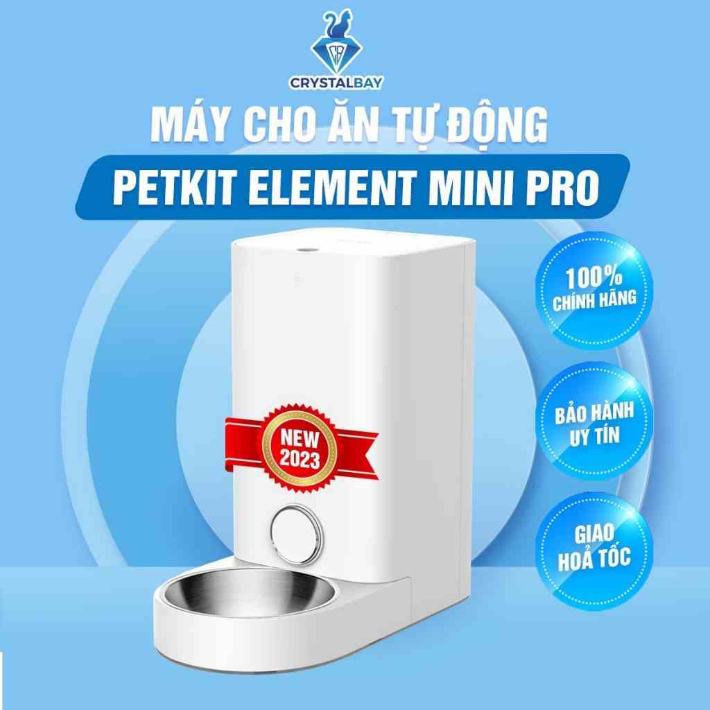 Máy Cho Chó Mèo Thú Cưng Ăn Tự Động PETKIT Mini Pro, Máy Nhả Hạt Tự Động PETKIT Fresh Element Mini Pro - Crystal Bay