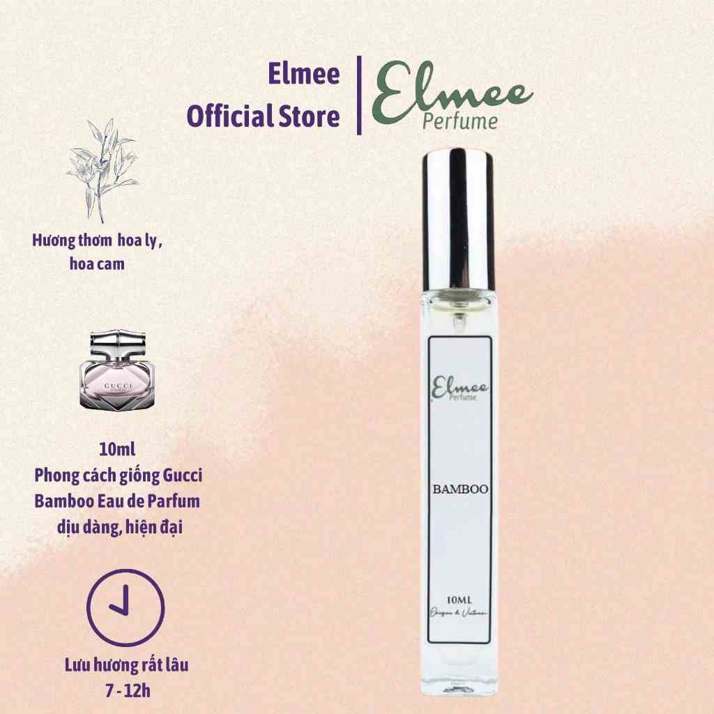 Nước hoa nữ Bamboo 10ml Elmee hiện đại, dịu dàng, nữ tính