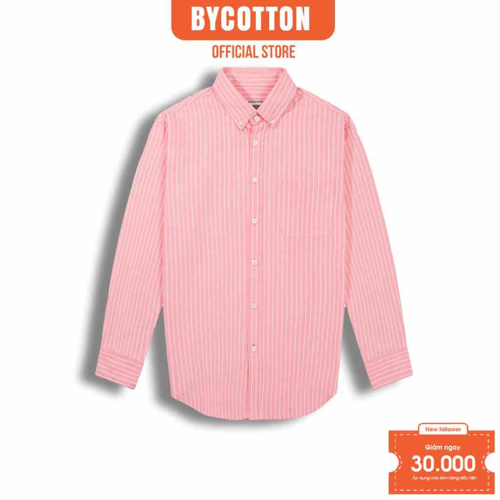 [Mã BYCO300T8 giảm 30% đơn 0K] Áo Sơ Mi Nam Dài Tay BY COTTON Multi Color Mini Stripes OXOFRD SHIRT