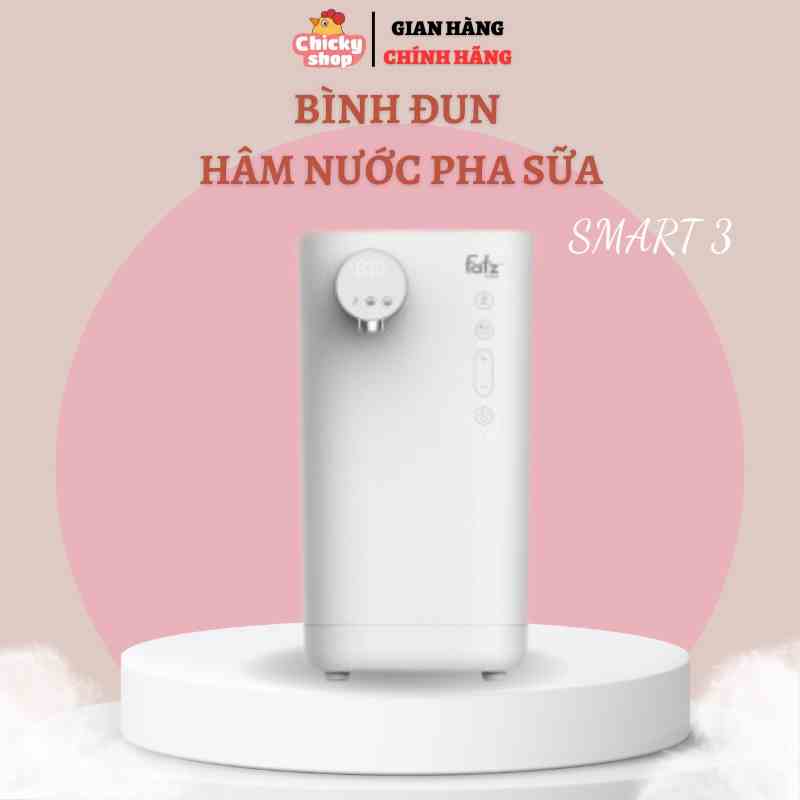 [Mã BMLTA35 giảm đến 35K đơn 99K] Bình đun và hâm nước pha sữa thông minh Fatzbaby - SMART 3 - FB3802MX