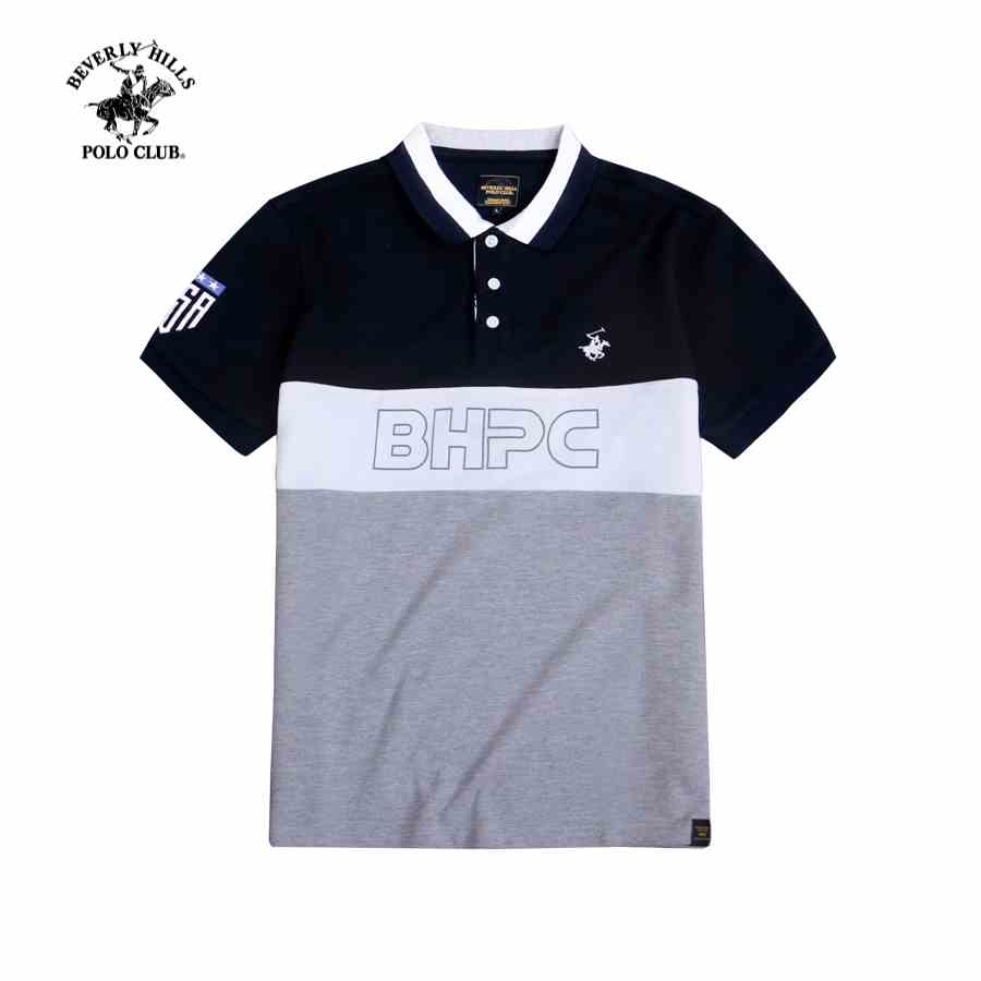 Beverly Hills Polo Club - Áo polo Ngắn tay Nam Slim Fit CGM COOL GREY  MIX- BHPC PMSSS23TL050