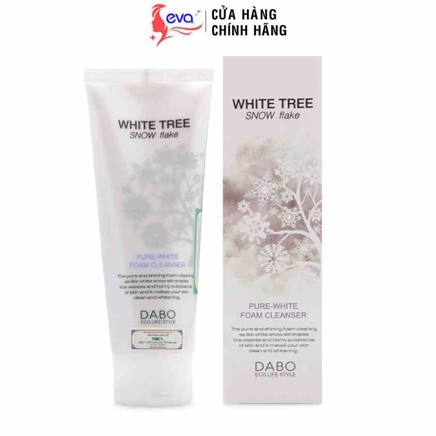 [Mã ICBFRI15 giảm 10% đơn 0đ] Sữa rửa mặt tuyết trắng da có hạt massage Dabo White Tree Snow Flake 150ml