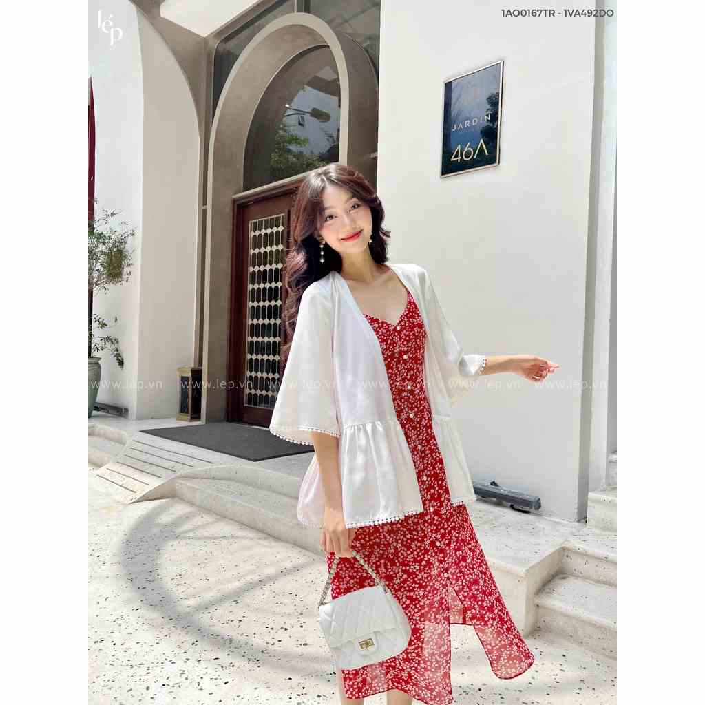 Áo Kimono phối ren 1AO0167TR Lep