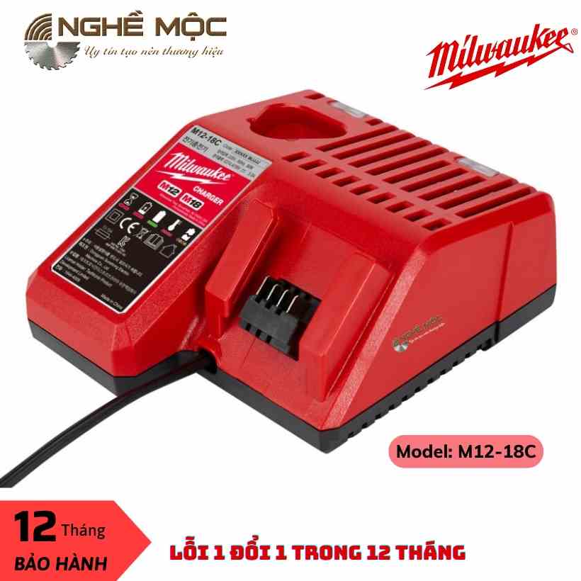 Sạc 18v MILWAUKEE M12-18C sạc thường