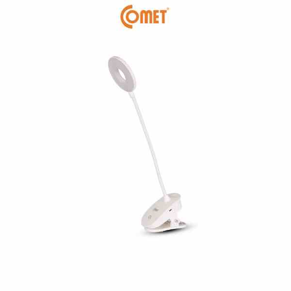 Đèn Học Kẹp Bàn Sạc Tích Điện LED Comet CT174 3W Pin Sạc Rời, Kẹp Hoặc Để Bàn, Điều Hướng Linh Hoạt