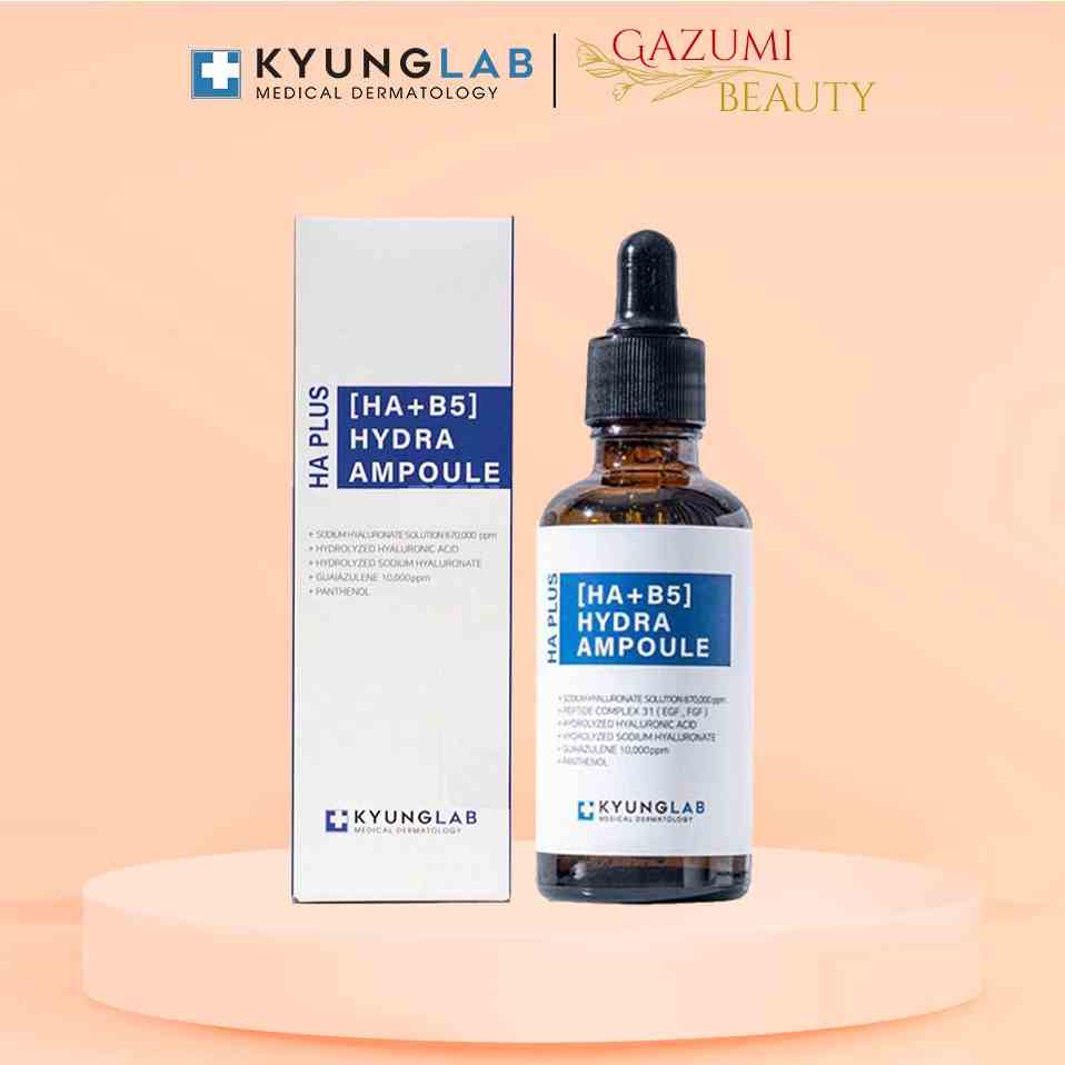 [Mã BMLTB35 giảm đến 35K đơn 99K] Serum Căng Bóng Da, Chống Lão Hóa KyungLab 50ml, HA PLUS HYDRA AMPOULE - Gazumi Beauty