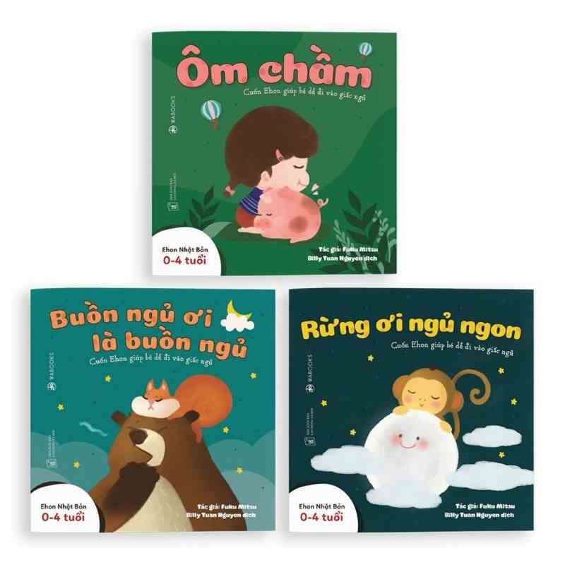 [Mã BMLTB200 giảm đến 100K đơn 499K] Sách ehon - Combo 3 cuốn buồn ngủ ơi là buồn ngủ