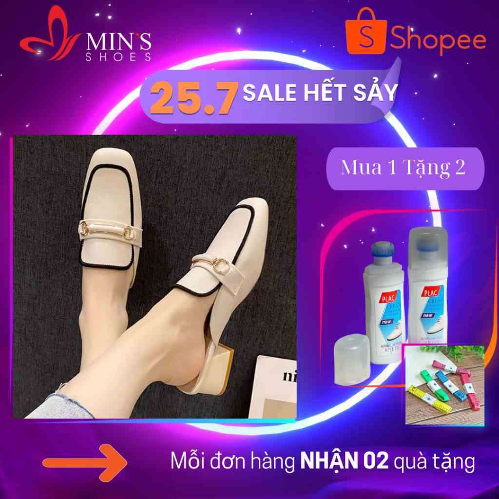 (MUA 1 TẶNG 2 - DUY NHẤT 25-27/07) Mins Shoes - Giày Sục Da Mềm Cao Cấp 10