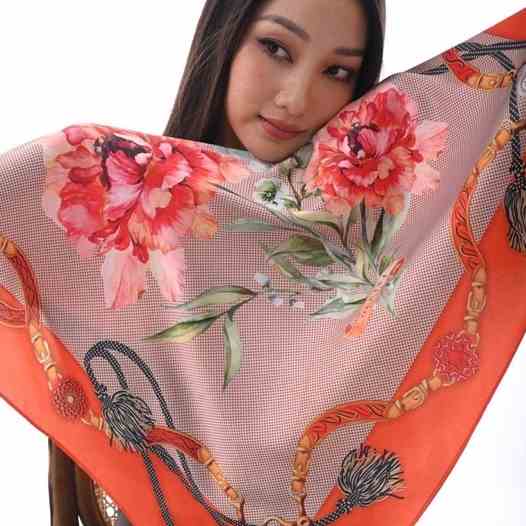 Oceana London - Khăn lụa vuông Anthea Scarf