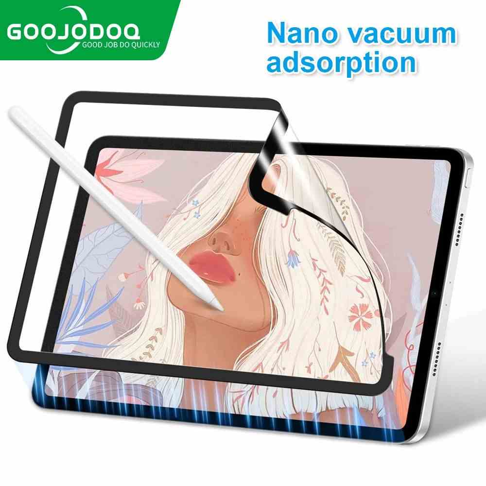 GOOJODOQ Miếng Dán Bảo Vệ Màn Hình Bằng Giấy Cho iPad Pro 11 12 9 12.9 Air 5 4 10.2 7 8 9 10th