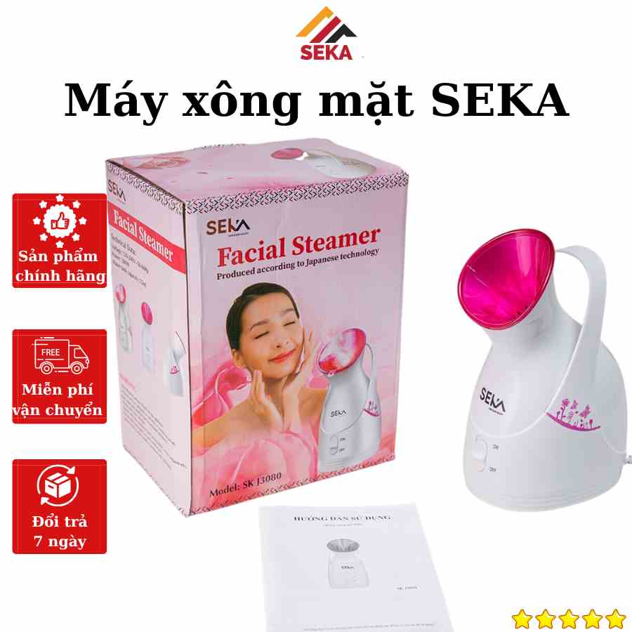 Máy Xông Hơi Mặt SEKA Cao Cấp công suất 280W 55ml - Hàng Nhập Khẩu Bảo Hành 12 Tháng