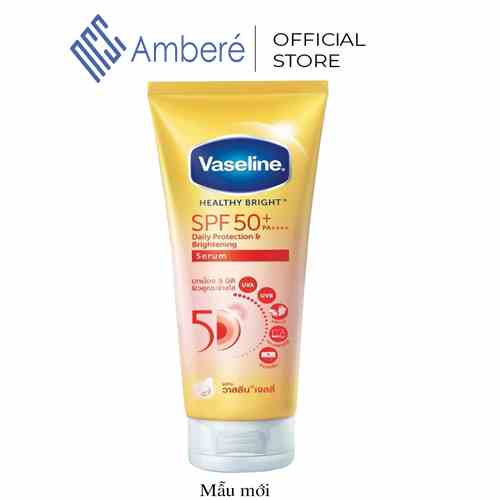 Kem chống nắng cơ thể Vaseline 50x bảo vệ da với SPF 50+ PA++++ giúp da sáng hơn gấp 2X 300ml