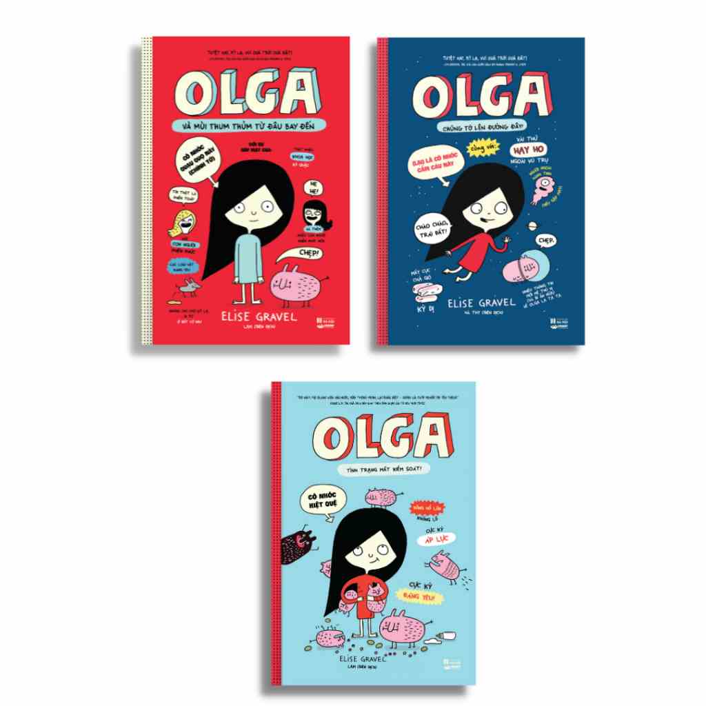 [Mã BMLTB35 giảm đến 35K đơn 99K] Sách - Bộ 3 cuốn OLGA - Crabit Kidbooks - nhật ký hài hước dành cho trẻ 8+