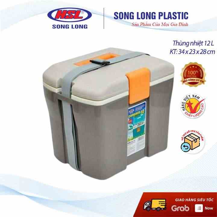 Thùng đá, thùng giữ nhiệt 12L Song Long- màu ngẫu nhiên