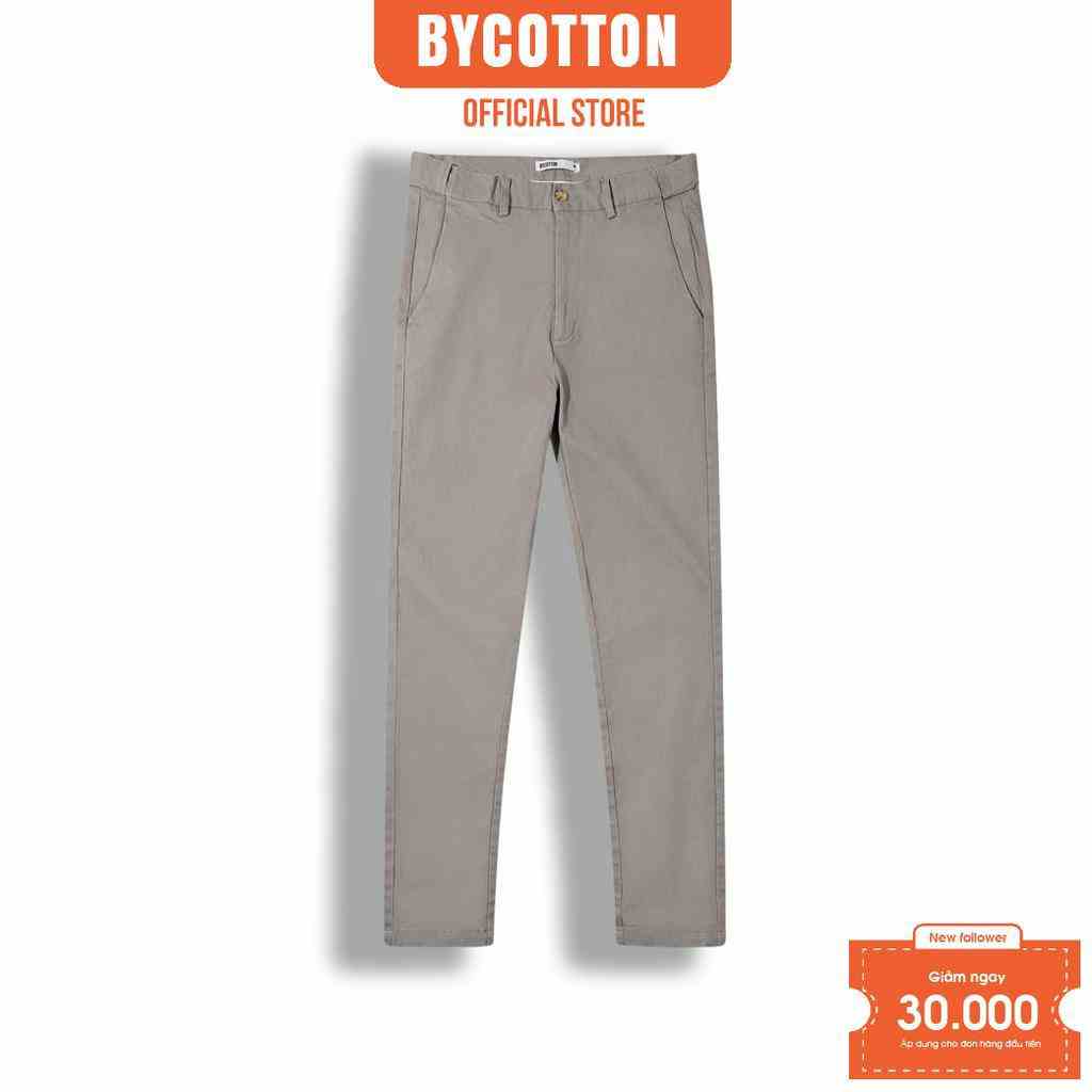 [Mã BYCO2224T giảm ngay 50K đơn 0K] Quần Kaki Dài Nam BY COTTON Chinos Light Grey