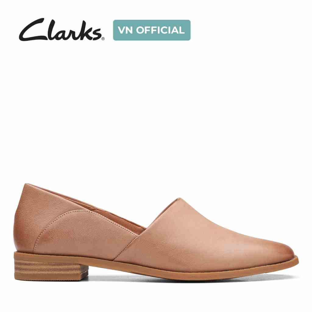 [Mã BMLTA35 giảm đến 35K đơn 99K] Giày Lười Da Nữ Clarks Pure Belle màu Praline