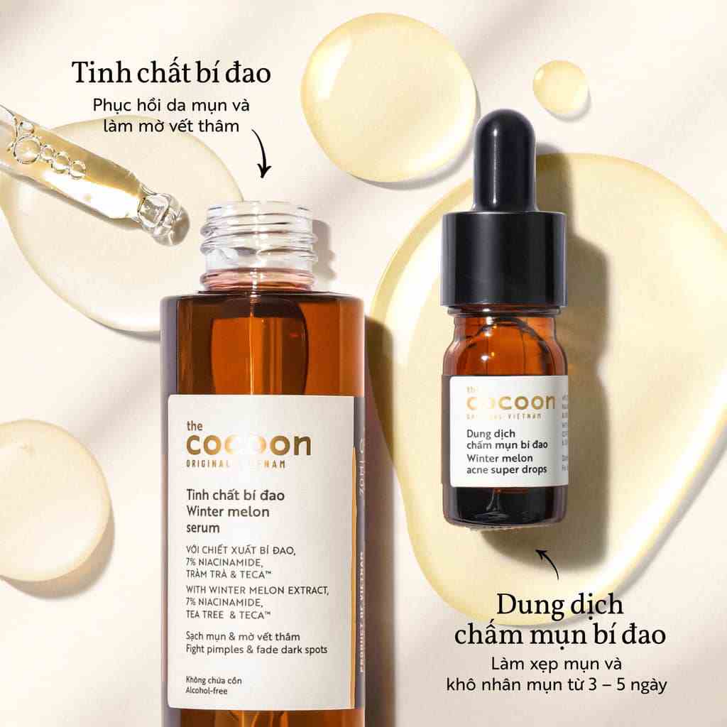 [Mã BMLTB200 giảm đến 100K đơn 499K] Cocoon Dung Dịch Chấm Mụn Bí Đao 5ml