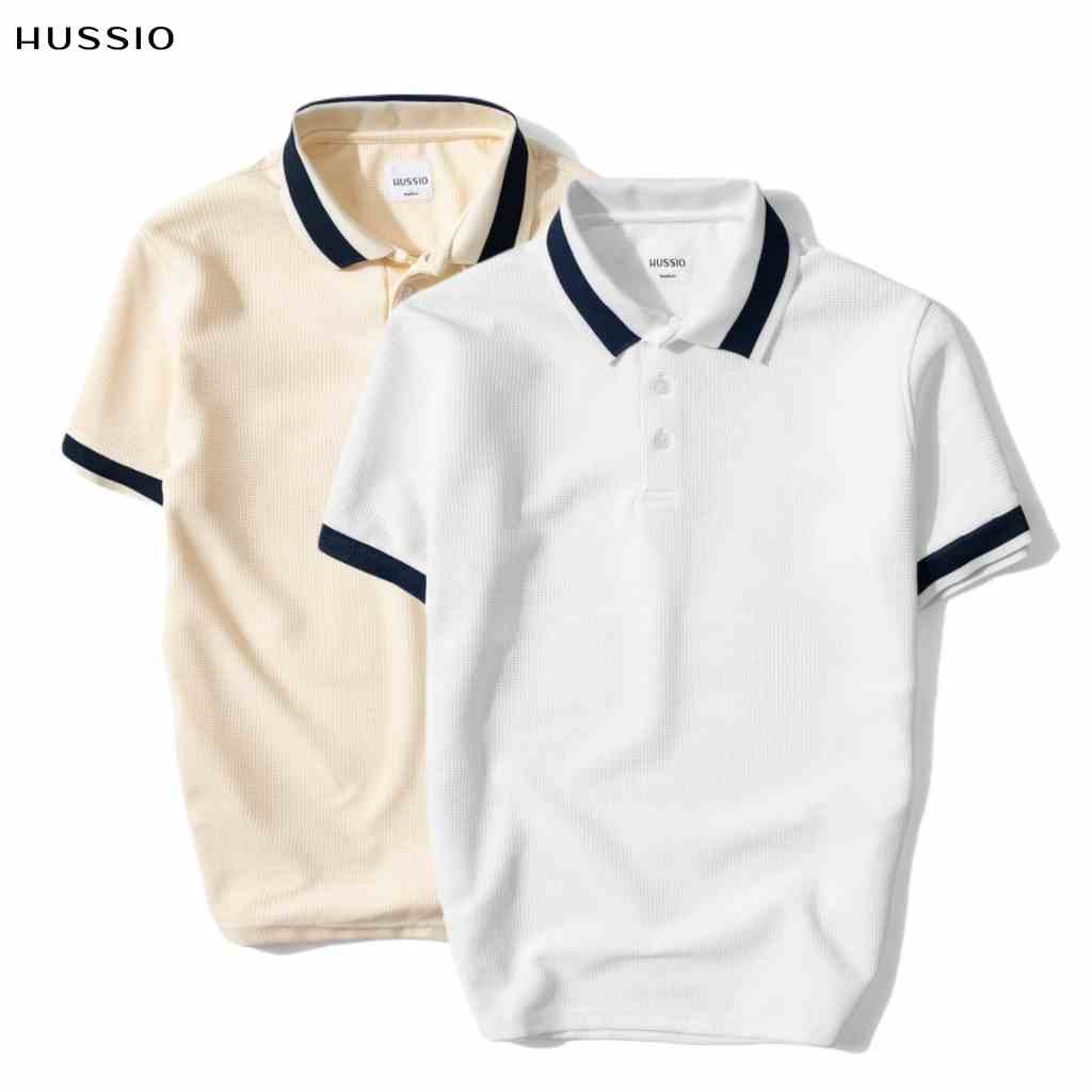 Áo thun Polo nam PERU vải Cotton gân cao cấp, trẻ trung, thanh lịch, chuẩn form - HUSSIO