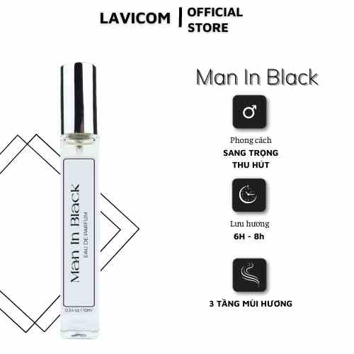 [HỎA TỐC - HCM] Nước Hoa Nam ALFASEPT Man In Black 10ml Mùi Hương Nam Tính, Tươi Mát và Lưu Hương Tốt