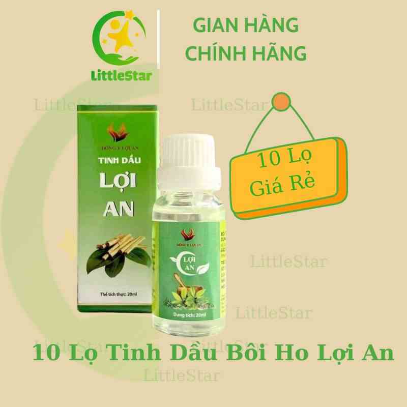 10 Lọ Tinh Dầu Lợi An Bôi Ho , Sổ Mũi , Tăng Đề Kháng Cho bé