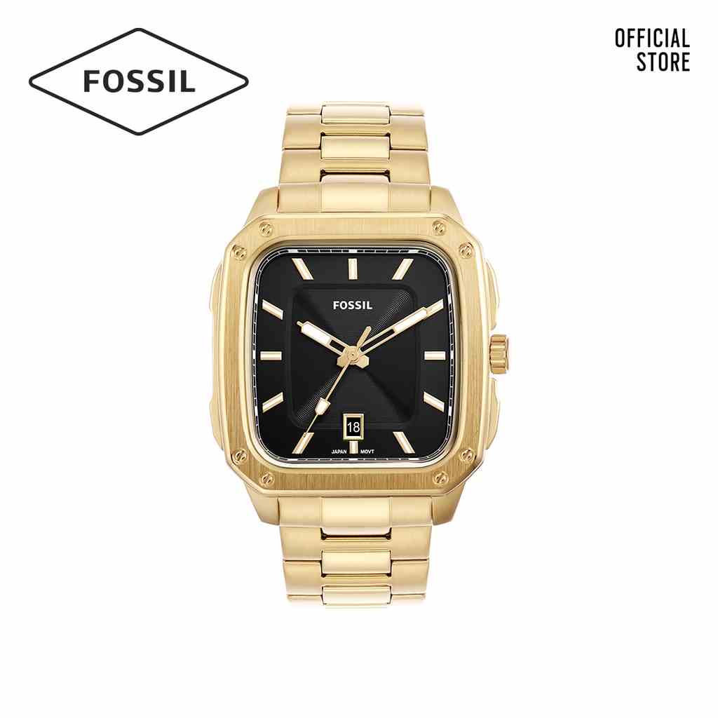 [Mã BMLTA35 giảm đến 35K đơn 99K] Đồng hồ nam Fossil Inscription FS5932 dây thép không gỉ - màu vàng