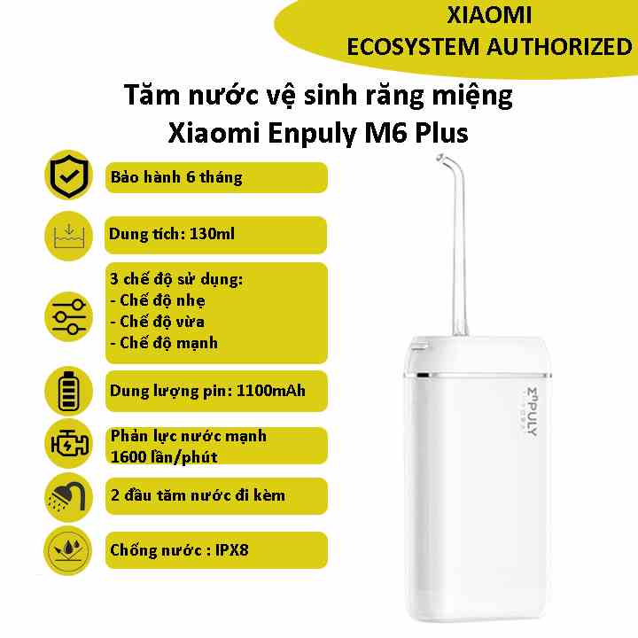 Tăm nước vệ sinh răng miệng Xiaomi Enpuly M6 Plus - Shop  MI Ecosystem Authorized