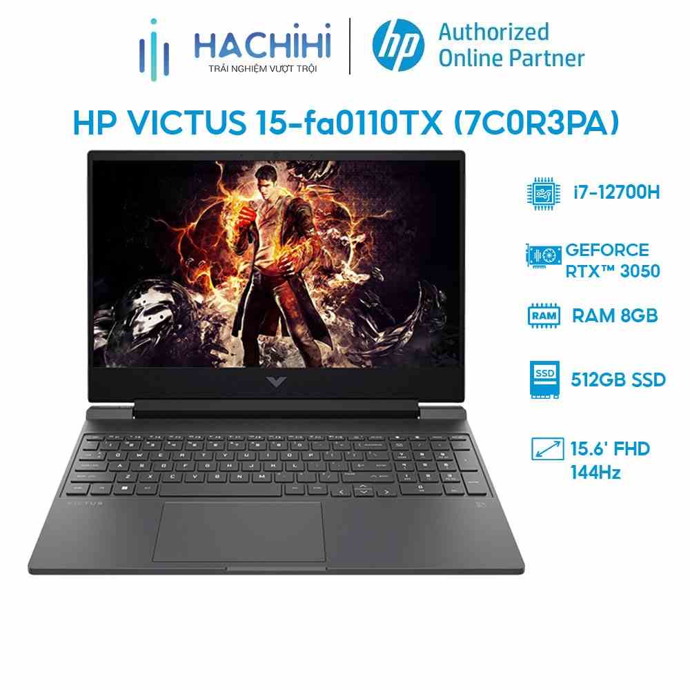 Laptop HP VICTUS 15-fa0110TX 7C0R3PA i7-12700H | 8GB | 512GB |RTX™ 3050 4GB | 15.6 144Hz