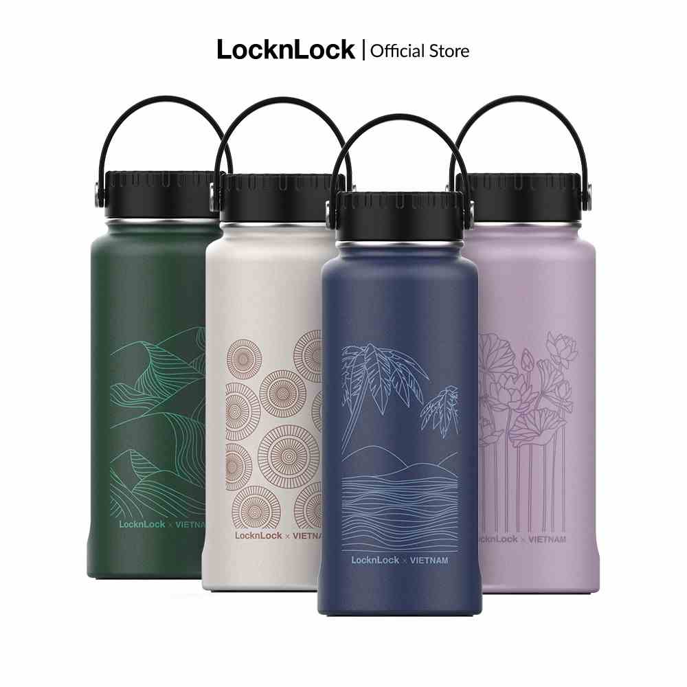 Bình giữ nhiệt Lock&Lock bằng thép không rỉ Riga Tumbler Vietnam Edition 897ml (4 phiên bản) LHC4160