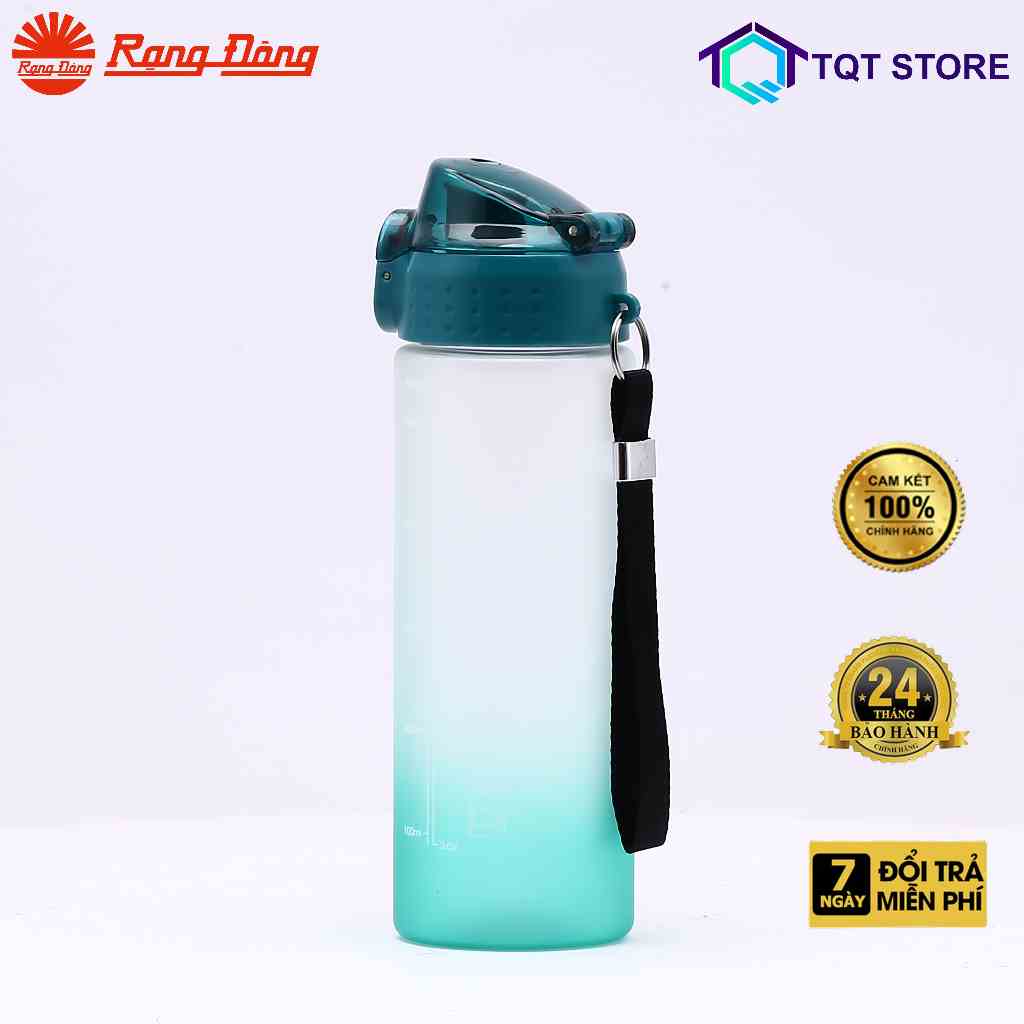 Bình đựng nước cầm tay Rạng Đông 600ml Vỏ nhựa PC cao cấp nhỏ gọn và tiện lợi Model: RD-06P1