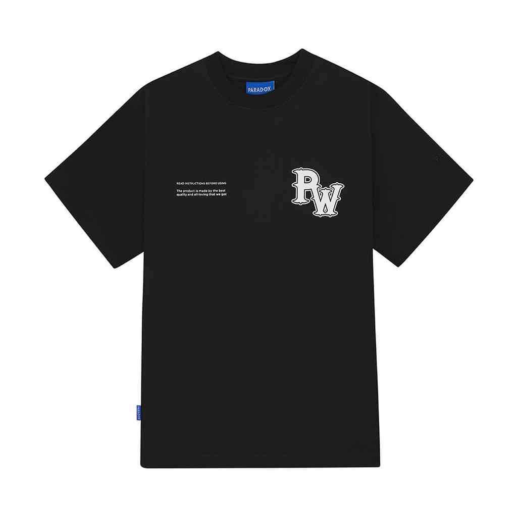 Áo thun form rộng Paradox tay lỡ - Unisex - In hình - THE SWAGGER TEE - Đen