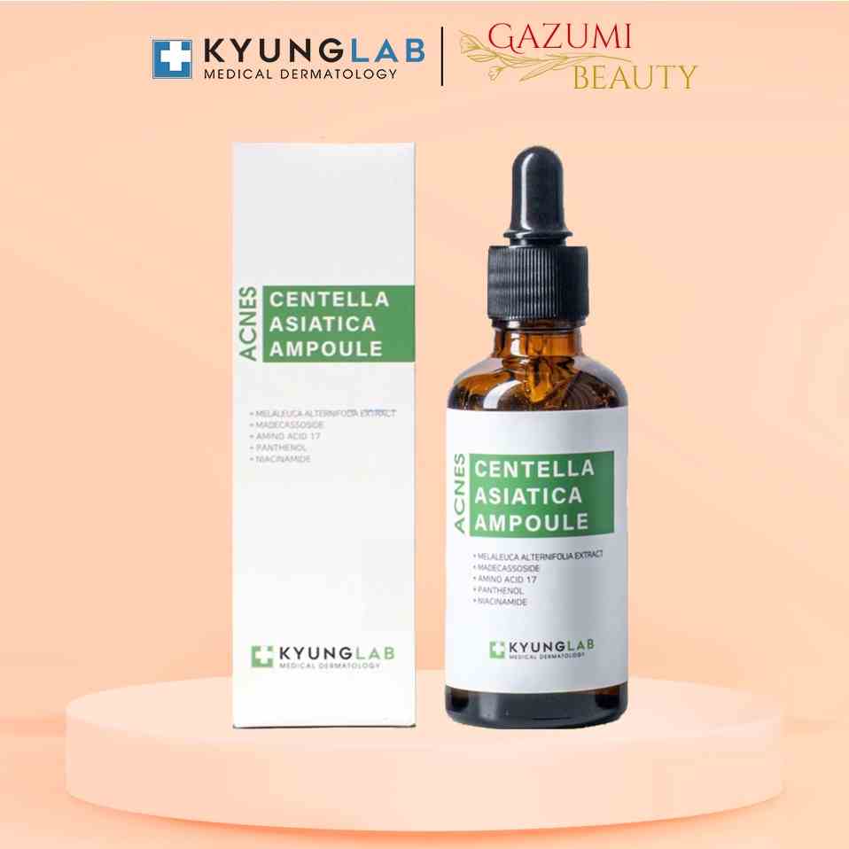 Serum Giảm Mụn KyungLab Acnes Centella Asiatica Ampoule 50ml, Kiềm Dầu Mờ Thâm Ngừa Mụn - Gazumi Beauty