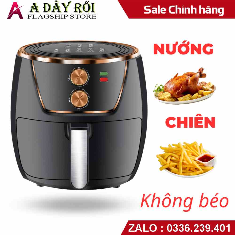 Nồi chiên không dầu bosingwa-camel 8 Lít - Đen