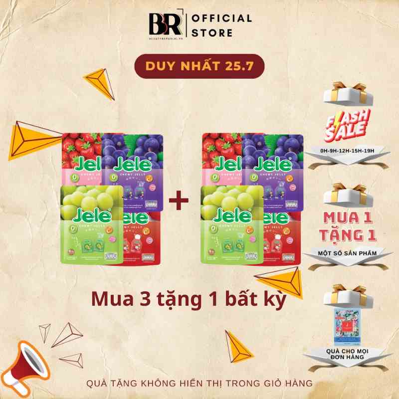 [Mã BMLTA35 giảm đến 35K đơn 99K] Thạch Trái Cây Konyakku Jele Chewy Jelly 108g