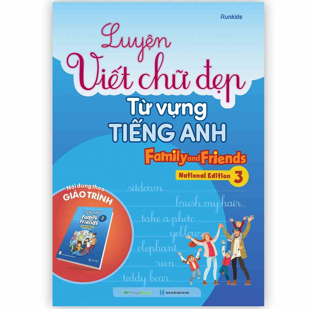 Sách Luyện viết chữ đẹp từ vựng Tiếng Anh Family and Friends - National Edition 3