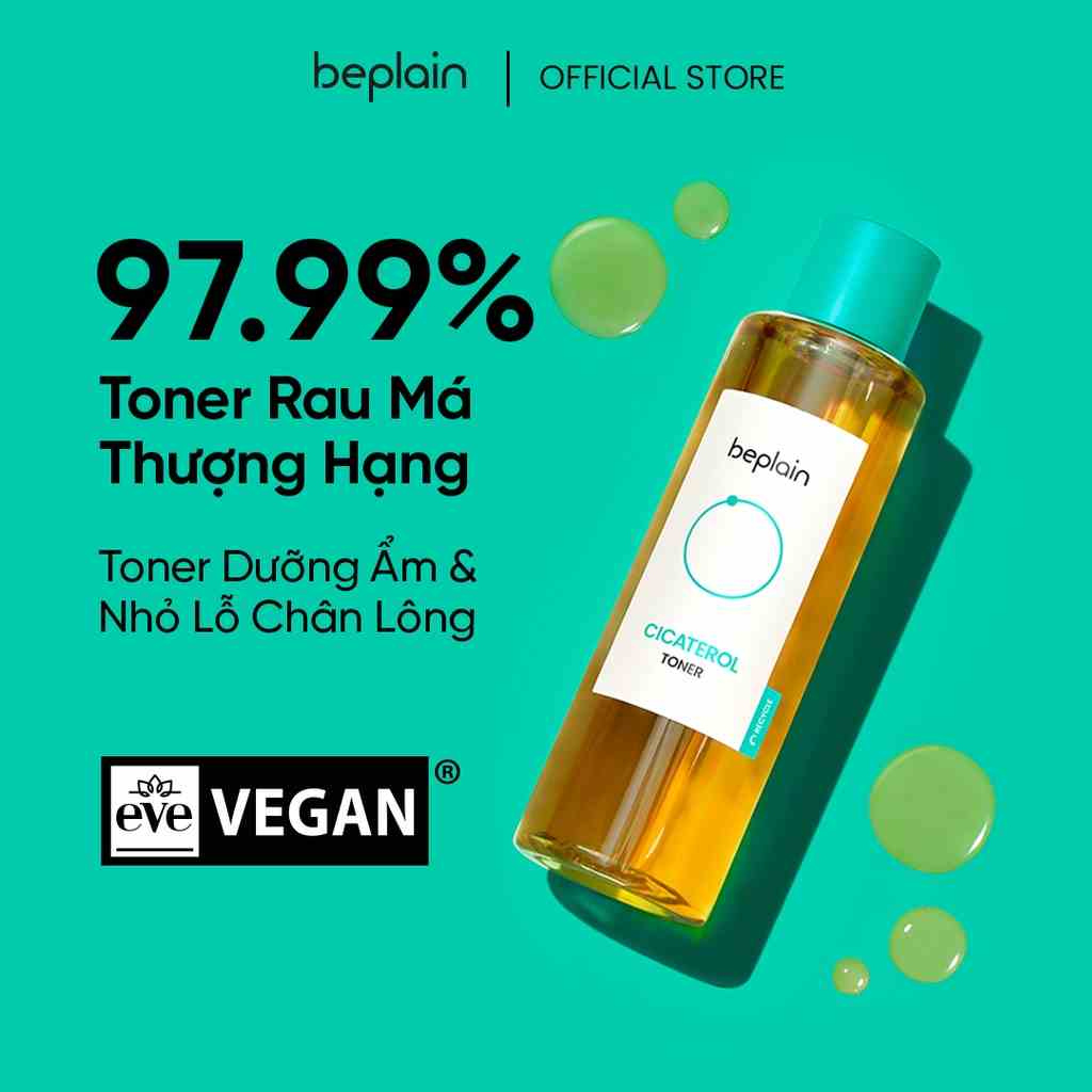 beplain Cicaterol Toner Rau Má Dưỡng Ẩm và Tẩy Da Chết 200ml