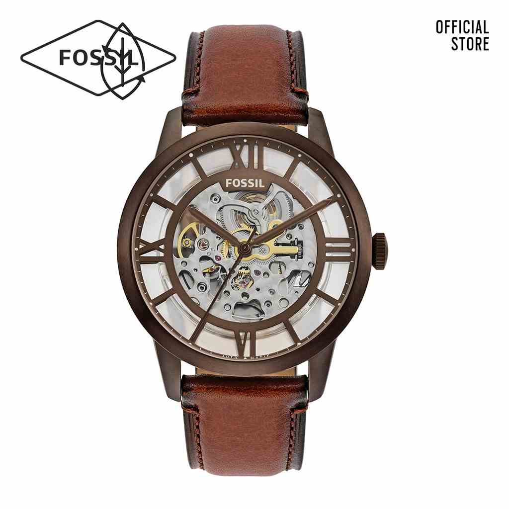 [Mã BMLTA35 giảm đến 35K đơn 99K] Đồng hồ nam Fossil TOWNSMAN ME3225 dây da - màu nâu