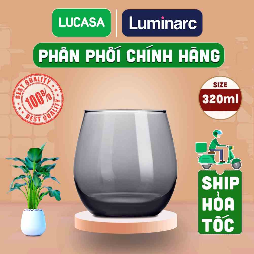 [Mã BMLTA35 giảm đến 35K đơn 99K] Ly Thủy Tinh Luminarc Maine Grey 320ml - Loại Thấp L2959 | Phân Phối Chính Hãng