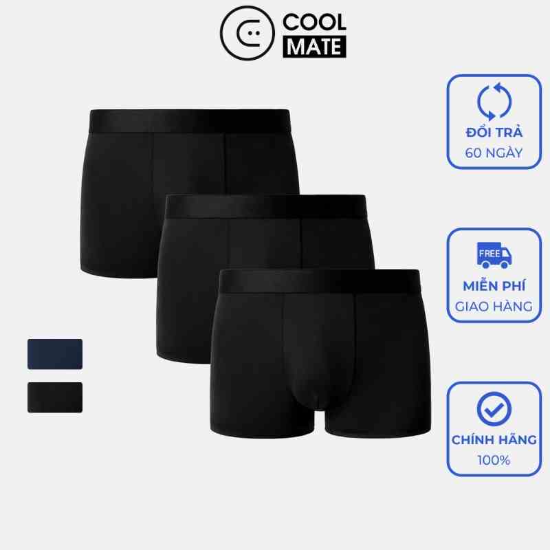 Combo 03 Quần lót nam Trunk Excool Microfiber Seamless (Không đường may) - thương hiệu Coolmate