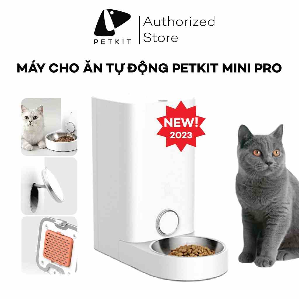 Máy Ăn, Máy Nhả Hạt Cho Mèo, Chó Tự Động Petkit Fresh Element Mini Pro - Dung Tích 2.85 Lít