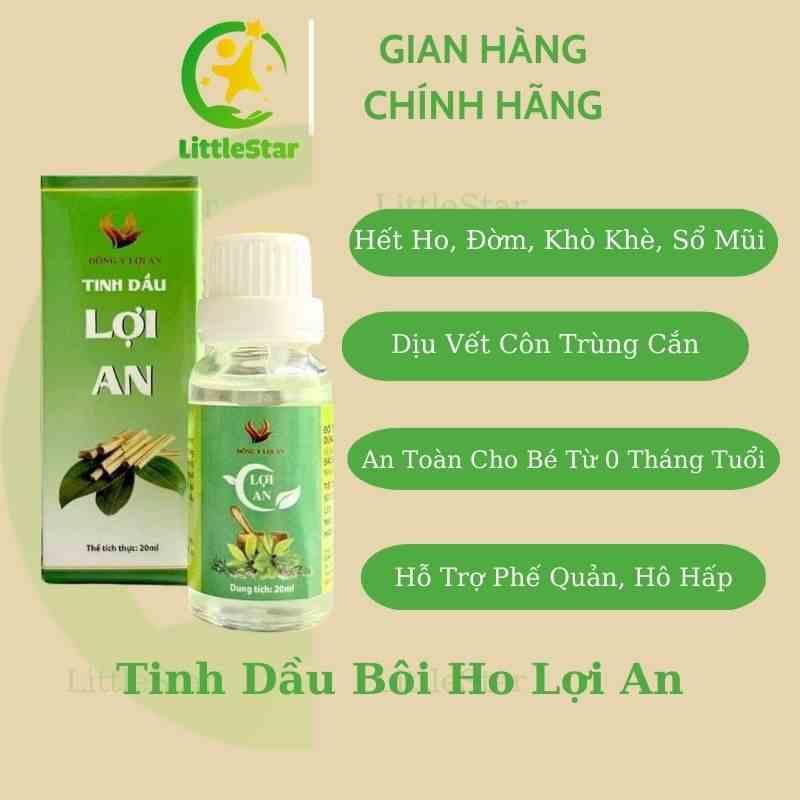 Tinh Dầu Bôi Ho Lợi An 20ml Cho Bé - Hết Đờm - Ho - Sổ Mũi