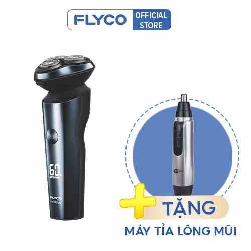 Máy Cạo Râu Flyco 3 Lưỡi Kép FS165VN Thân Máy Kháng Nước Sạc Nhanh 1 Giờ - Hàng Chính Hãng