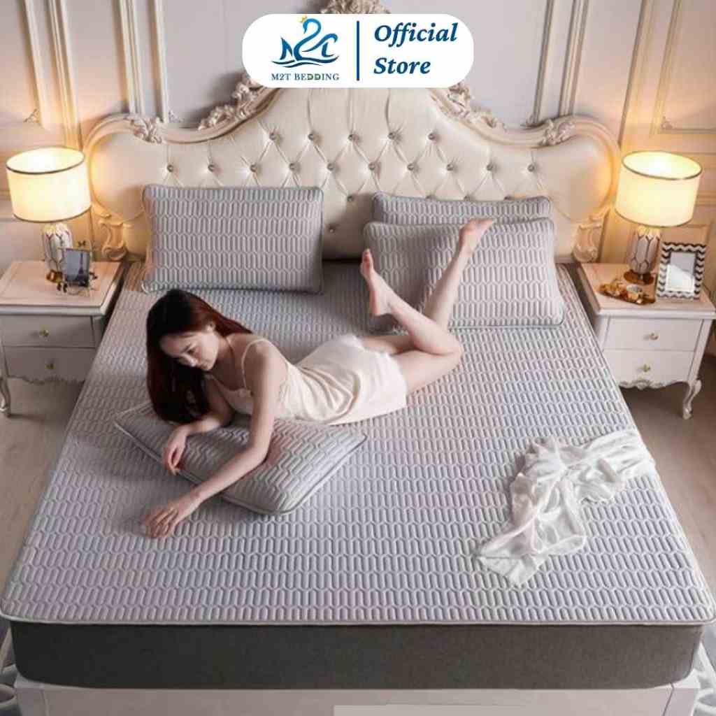 Chiếu điều hòa cao su non Latex Thái Lan M2T BEDDING mềm mịn mát thấm hút mồ hôi tốt